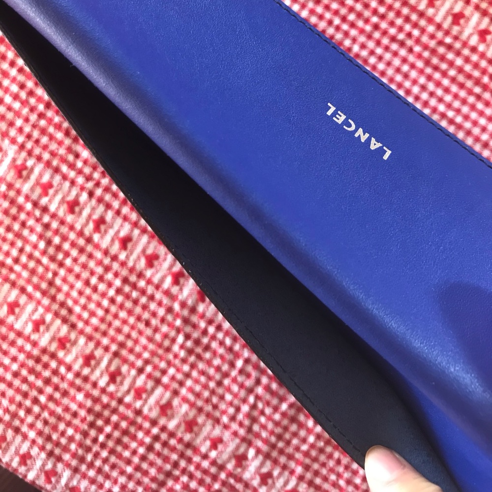 Lancel Paris Envelope Leather Pouch - Picture 4 of 6